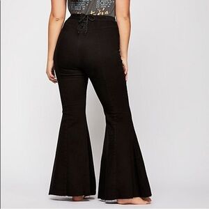 We the Free CRVY Lace up back flare pants